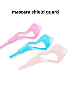 1pc Blue 3-In-1 Eyelash Card, Eyeshadow & Mascara Applicator, Beginner Makeup Eye Liner Assistance Tool,Makeup,Cheap,Room Decor,Vanity,Travel,Bedroom,Makeup Accessories,Cheap,Stocking Stuffers,Makeup,Makeup Tools,Cheap Stuff,Gifts,Gifts For Women,Christmas Gifts - 彩色 - 查看 2