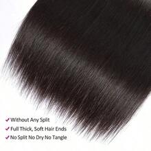 15A Bone Straight Bundles 28 30 32 Inch 3 Bundles Human Hair Bundle  Unprocessed Brazilian Virgin Hair 24 26 28 30 Inch 4 Bundles Human Hair Extensions For Women Natural Color - Natural Black - Xem 5