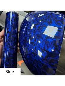 1pc 50cm*200cm Car PET Flower Carbon Black Forged Carbon Fiber Sticker, Car Color Changing Film, Car Wrap, Forged PET Interior Center Control Car Motorcycle Customized Forged Carbon Fiber Car Film Color Changing Film - One Size - View 18