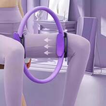 Round Yoga Pilates Ring: Can Be Used For The Muscles Of The Hands, Shoulders, Thighs, Abdomen And Glutes - A Fitness And Shaping Tool. - Purple - View 4