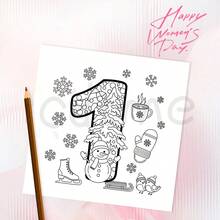 GDTME 2026年成人及青少年季节主题涂色书，可爱简约大胆的设计，24页厚实单面印刷，非常适合返校季、母亲节、父亲节、婚礼季、复活节礼物、送给妈妈的礼物、K-Pop周边、学校用品、涂色书、文具、复活节礼物、房间装饰、学习用品、办公用品、礼品、派对礼品袋填充物、玩具、毕业派对用品等场合。 - 季節月份著色本03 - 查看 5