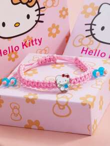 1 chiếc vòng tay đính hạt hình mèo dễ thương Sanrio, vòng tay đôi đa năng. - Một cỡ - Xem 12