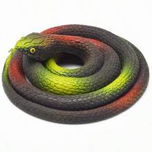 31.5in/80cm Realistic Rubber Snake Prop, Scary Fake Snake Toy, Suitable For Halloween, April Fool's Day, Pranks - Multicolor - View 8