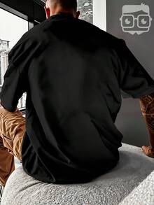 Camiseta Oversized Carnaval Bloquinho Folia Colorido Confete REF 3398 VEST NERD - Preto - Visão 10