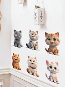 1PC- Wallpaper -Decorations Home Office Self-Adhesive Wallpaper Removable Wall Stickers For Wall Decor Living Room, Living Room Decor, Bathroom Window Toilet Stickers –Wall Decor For Dining Room Kitchen Wall Art Bedroom Decor Decor - Multicolor - View 3