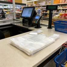 50 Bagged Garbage Bags, Plastic Grocery Bags (White, 40cm X 64cm), Plastic Bags, Medium-Sized Garbage Bags, Garbage Bags, Office Bags, Sturdy And Durable Garbage Bags, Reusable Bags - A (40x64cm = 50pcs) - View 11