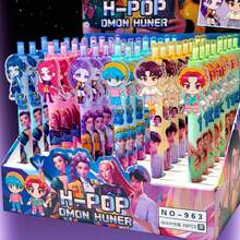 3/5/10支/套 KPOP 可伸缩塑料圆珠笔套装，办公学习用品，适合情人节、母亲节、护士节、感恩节、返校季，创意礼物之选，送给女儿、母亲的礼物，婚礼签字笔，优质书写工具 - 套裝 - 查看 5