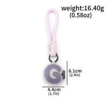 1pc Creative PU Leather 26 English Letter Keychain Pendant, Minimalist Couples Car Bag Key Chain Accessory Gift - Multicolor - View 36