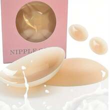 Cake Body Nipple Covers Silicone Pasties For Women - Adhesive Petals Nipple Covers, Seamles And Sheer Adhesive Silicone Nipple Pasties Stickye Breast Petals 1 Pair - 均碼 - 查看 8