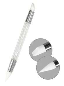 1 Set Nail Art Dotting Pen Kit, Nail Tools Polka Dot Pen, Nail Dotting Pen, Silicone Nail Art Pen Set Pink Handle Dotting Pen, Nail Art Dual-Head Silicone Pen Engraving Pen Gel Brush Nail Art Brush, Nail Art Tools Metal Rod Flower Line Drawing Pen Gold Nail Art Pen Set Striping Brush - Multicolor - View 19