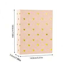 (Each Book Can Hold 100 Sheets) Cute Heart Series 6-Inch 100-Sheet 4D Photo Album, 6-Inch Laminated, 50-Page Children/Baby Memory Photo Album - Large 6-inch Photo Album - View 7