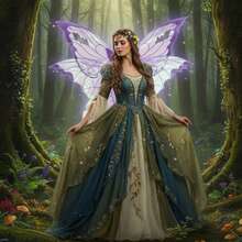 Butterfly Wing For Women, Double Layered Glitter Cutout Sheer Fairy Wings Halloween Cosplay Supplies - 紫色 - 查看 3