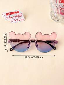 2/3/4/6pcs Set Newest 2026 Cute Pearl Bow Kids Fashion Glasses Accessories, Display Card Only, No Shipping - Multicolor - View 3