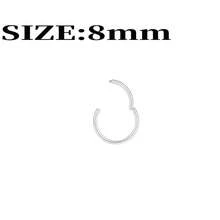 金鼻环 - 超细18号（6mm/8mm/10mm/12mm）鼻环 - 女士小巧18K镀金鼻部穿孔饰品 - 手工鼻环 - 可直接作为礼物赠送，适用于鼻孔、鼻中隔、耳软骨、耳廓、耳屏、耳廓、唇部、耳垂等部位的穿孔，316L不锈钢铰链式无缝耳环 - 彩色 - 查看 20