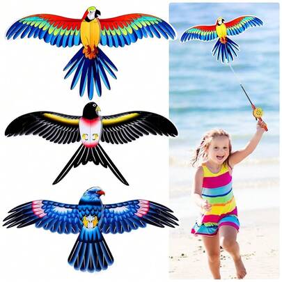 Kites For  Ages 3-5,Cute Colorful Kidsssss Kites Easy To Fly For Beach Park Outdoor Game Activities,Pocket Mini Kite For  Ages 4-8 With Handle