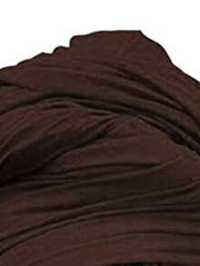 Women's Solid-Colored Turban Hat - Multi-Functional Fashionable Brimless Headwear For Outdoor Casual Wear With Dust-Proof Design, Thermal Insulation, And Convertible Scarf-Wrap Capability Sleep Bonnet - Màu nâu cà phê - Xem 9