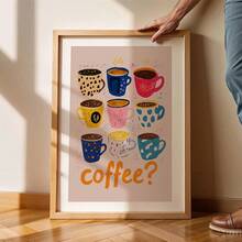 1 Tranh in hình người yêu cà phê đầy màu sắc - Trang trí tường theo chủ đề Espresso đầy phong cách, phù hợp cho trang trí nhà bếp, áp phích cà phê vui nhộn, cũng là một món quà tuyệt vời, biển hiệu quầy bar Barista đẹp mắt, tranh in trên vải canvas, cũng phù hợp cho trang trí nhà cửa, trang trí phòng ngủ, trang trí phòng khách, trang trí phòng tắm, trang trí tường, tranh treo tường có khung tùy chọn. - Nhiều màu - Xem 4