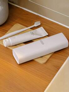 1pc Portable Gargle Cup, Toothbrush And Toothpaste Storage Box, Portable Travel Toothbrush Cup, Business Trip Toiletry Set, Essential For Travel And Leisure - Multicolor - View 8