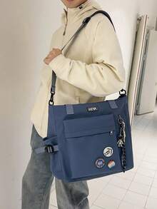 Large Capacity Casual Versatile Tote Bag For Daily Commute - Multicolor - View 3