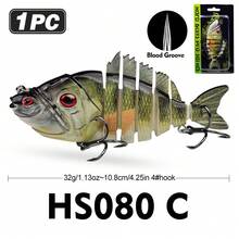 PRO BEROS Mồi câu cá Proberos 1 chiếc, nhiều khớp nối, có lưỡi câu ba ngạnh, tạo tiếng động và rung lắc kỳ diệu giúp thu hút nhiều cá cắn câu hơn, mồi câu sống động như thật dành cho cá vược, cá hồi, cá rô phi và cá tráp. - Nhiều màu - Xem 17