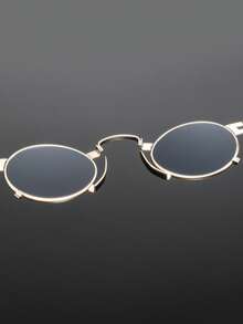 一副男士金属椭圆形眼镜，独特、百搭、时尚休闲，适合日常通勤和驾驶。 - 彩色 - 查看 10