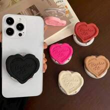 1 cái Giá đỡ điện thoại để bàn hình trái tim màu kem kiểu Hàn Quốc bằng silicon, kiểu dáng tối giản, sáng tạo, có thể thu gọn, gấp gọn, có đệm khí từ tính, lực hút siêu mạnh, di động, đa năng, thời trang (Không bao gồm thẻ ảnh) - Nhiều màu - Xem 4