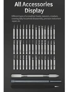 44-In-1 Precision Screwdriver Set, Multi-Functional Screwdriver Kit, Electronics, Computer, Glasses, Phone, Watch Repair Tool Kit, Suitable For DIY Enthusiasts And Professionals, Gift For Men, Holiday Gift - 44-in-1 Screwdriver - View 11