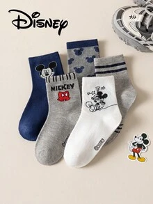 Disney 10/5/1雙兒童襪 公主系列 可愛春夏兒童襪 3D可愛中筒襪 韓系卡通男童夏季襪 透氣嬰兒學生襪 適合作為兒童禮物襪 - 彩色 - 查看 5