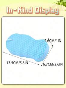 3D Super Soft Exfoliating Bath Sponge, Reusable Exfoliating Bath Sponge, Removes Dead Skin Cells, Dirt And Stains - A - View 3