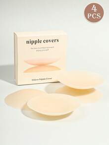 1/2 Set Of Ladies' Summer Ultra-Thin Nipple Covers, Invisible Bra, Ladies' Underwear, Strapless Bra, Sticky Breast Pad, Anti-Protrusion, Anti-Leak, Business Trip, Travel, Beach, Vacation, Swimsuit, Dress, Wedding Dress - Multicolor - View 10