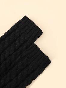 Guantes sin dedos de lino negro 100%, apropiados para el calor del otoño/invierno, excelente regalo para el Día de San Valentín - multicolor - Ver 5