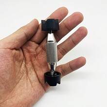 Guitar Bridge Clamp Luthier Tool | Adjustable Acoustic Guitar Bridge & Brace Repair Clamp | Professional Gluing Fixture For Cracked Heels & Bridges - Silver - View 3