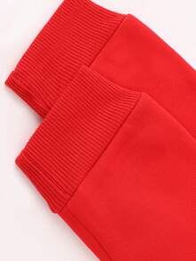 Disney Playful Mickey Mouse Red Circle Logo Sweatshirt, Boys' & Girls' Retro Style Loose & Versatile Warm Top - Đỏ - Xem 5