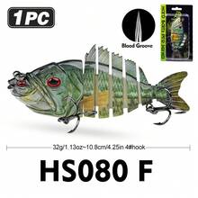 PRO BEROS Mồi câu cá Proberos 1 chiếc, nhiều khớp nối, có lưỡi câu ba ngạnh, tạo tiếng động và rung lắc kỳ diệu giúp thu hút nhiều cá cắn câu hơn, mồi câu sống động như thật dành cho cá vược, cá hồi, cá rô phi và cá tráp. - Nhiều màu - Xem 18