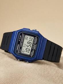 Casio Unisex Retro Mini Digital Watch - Rubber Strap, With Alarm, Stopwatch, Calendar Functions, Waterproof, Vintage Sports Student Daily Wear Wristwatch