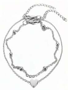 1 Piece Fashionable Personalized Vintage Gold Lucky Koi Fish Vertebra Chain Anklet, Suitable For Daily Matching, Festivals, Parties, Gatherings, Also Can Be A Gift For Girlfriends And Friends - Silver + Golden - View 10