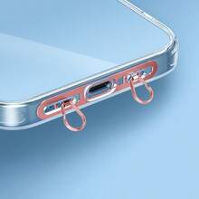 1 件手机挂绳配件 - 侧挂双扣垫、超薄背贴确保防丢失、牢固连接垫、双挂双耳手机夹、手机挂绳配套零件 - 彩色 - 查看 5