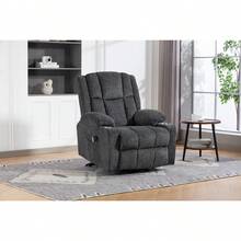 Recliner Parts - Dark Gray + Velvet + Bedroom - View 7