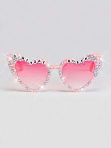 1 pieza Gafas de "Reina de Cumpleaños", adecuadas como regalo, decoración o recuerdo de fiesta para la fiesta de cumpleaños de una mujer - Multicolor - Ver 2