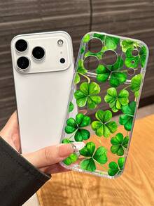 1个“绿色幸运草”设计手机壳 | 精准镜头透明防震超薄高透手机壳 - 创意十足、个性可爱，是送给朋友、女友和女性朋友的绝佳礼物，兼容 17/16 Pro/16 Plus/15/15 Pro Max/15 Pro/14 Pro Max，高端创意软壳 - 無色 - 查看 5