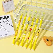 12pcs Pokemon Pikachu Erasable Neutral Water-Based Pens, 0.5mm Cute Cartoon Signature Pens, Student Gifts - Multicolor - View 4