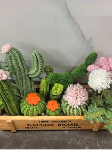 1个手工复古木质迷你收纳盒，复古桌面小收纳盒，多肉植物花盆，园艺种植盆，家居装饰花盆，适用于卧室小物件、多肉植物和家居装饰，开放式设计，家居收纳整理盒 - 木箱花盆 - 查看 9