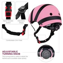 Kids Bike Helmet With Knee & Elbow Pads-Lightweight Multi-Sport Safety Helmet Set For Boys & Girls 5+, Protective Gear For Cycling, Skating & Outdoor Sports, Ideal Gift - Pink - View 6