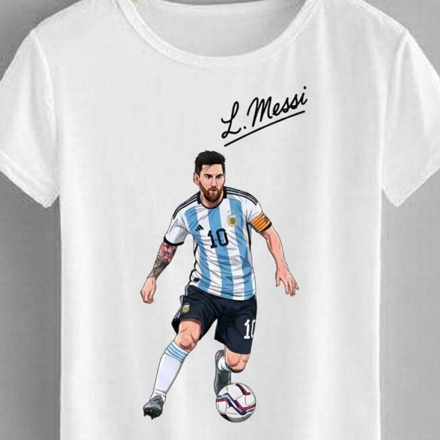 PNG Digital Download Argentina Soccer Star Sublimation Design Football Nd Clip Art For T-Shirts  1 - 白色 - 查看 1