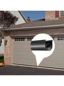 Garage Door Seals Bottom Rubber  U Shape +O Ring Garage Door Weather Stripping  Universal Weatherproof Threshold Buffering Sealing Rubber   5 16 Inch T-Ends And 3 3 4 Inch Width (10 Ft  Black) - Một cỡ - Xem 9