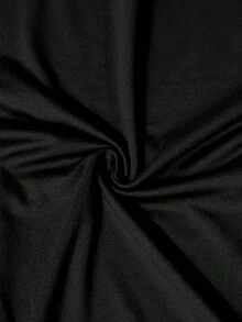 Dark Hard Core Wind! Back Thorn Pattern Full Printed Men's T-Shirt Loose Shoulder  Unique Street Hipster Exclusive Short Sleeve - Black - View 7