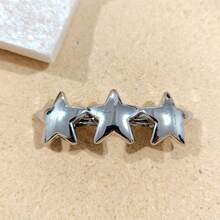 Hair Accessories Heart Shaped Shiny Geometric Star Spring Clip Elegant Temperament Ponytail Hair Clip - Golden Heart - View 9