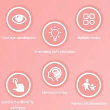 Puzzle Quick-Press Challenge Game, Matching Game Console, Handheld Game, Interactive Educational Learning Toy - Quick-Press Handheld Game Console - màu xanh lá - Xem 9