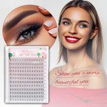 FinyDreamy 10D Lash Clusters 240pcs Individual Lash Extensions Natural Cluster Lashes 12-16mm Mix Lengths C Curl 0.07mm Thickness Eyelash Individual Cluster Lashes Apply Under Your Lashes(10D12-16mm) - ColorB - View 6