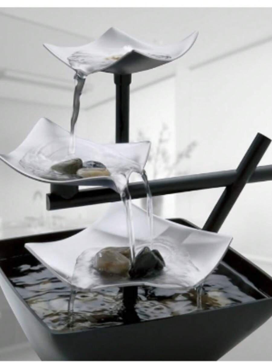 HoMedics WFL-SLVS Envirascape plateado Suspensión para iluminado Relajación fuente - Plateado - Ver 1